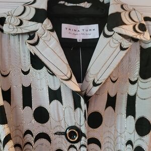 Trina Turk Metallic Neutral Jacket